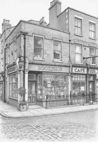 Corey's Bookshop illustration